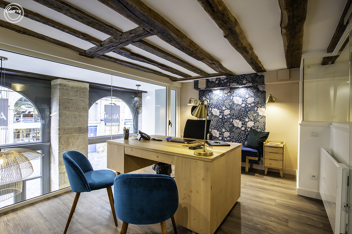 Archimmobilier Bureau Poutre Photo Comvu Rennes 5